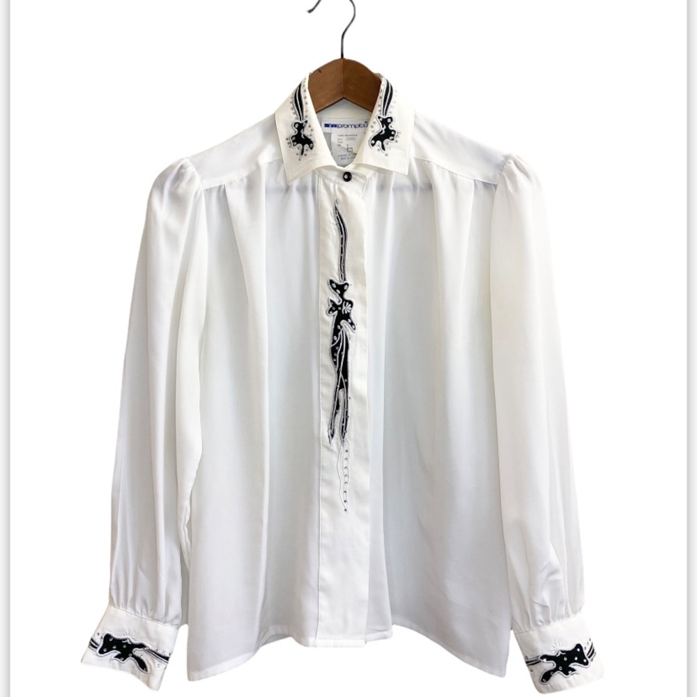 Vintage Impromptu Button Down Western Blouse
